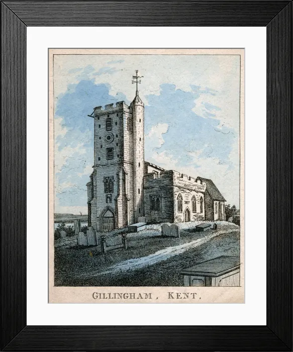 Framed Print : Gillingham, Kent, England, 19th century Framed Print : Gillingham, Kent, England, 19th century