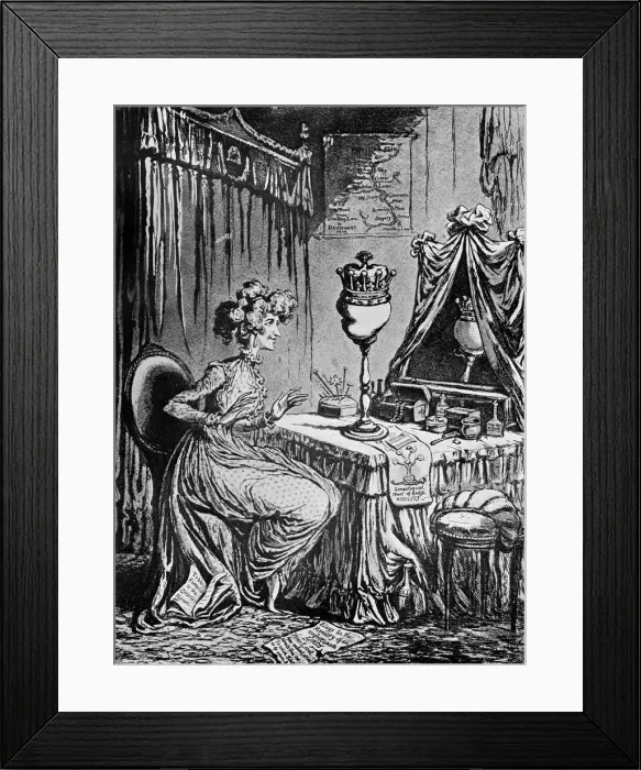 Framed Print : Contemplations upon a coronet, 1797 Framed Print : Contemplations upon a coronet, 1797