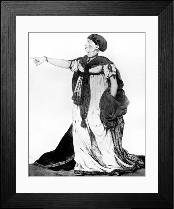 Framed Print : Holdl! - Pizarro - Hear me! If not always justly, at least act always greatly, 1799. Artist: Robert Dighton Framed Print : Holdl! - Pizarro - Hear me! If not always justly, at least act always greatly, 1799. Artist: Robert Dighton