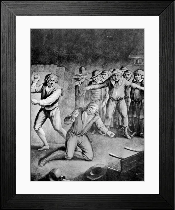 Framed Print : The bruising match, 1730 Framed Print : The bruising match, 1730