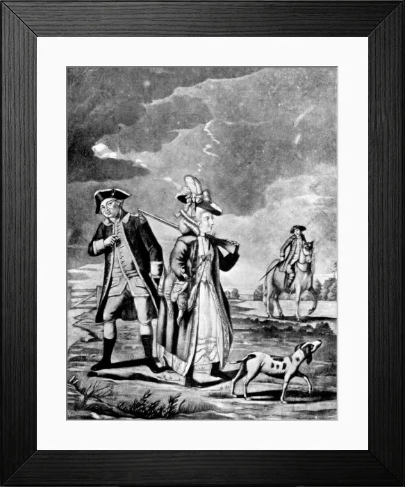 Framed Print : The Sporting Lady, 1776