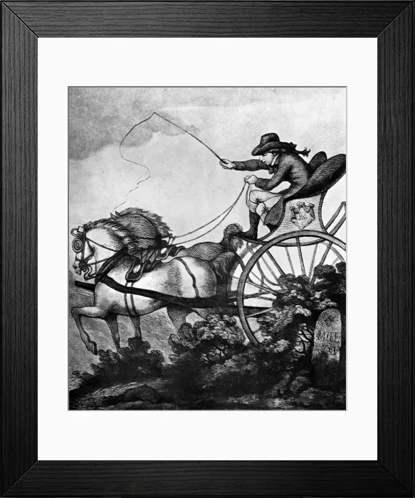 Framed Print : Sir Gregory Gigg, 1732. Artist: Henry William Bunbury Framed Print : Sir Gregory Gigg, 1732. Artist: Henry William Bunbury