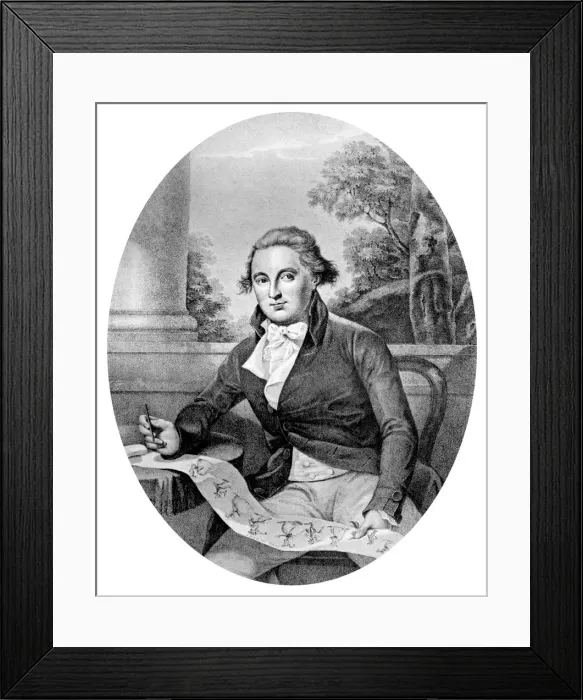Framed Print : Henry Bunbury Esq, 1787. Artist: Thomas Ryder Framed Print : Henry Bunbury Esq, 1787. Artist: Thomas Ryder