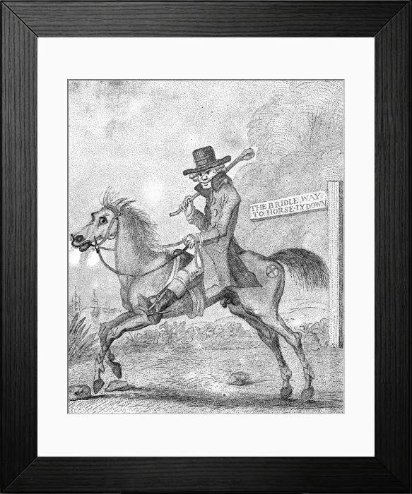 Framed Print : A Bit of Blood, 1787. Artist: W Dickinson Framed Print : A Bit of Blood, 1787. Artist: W Dickinson