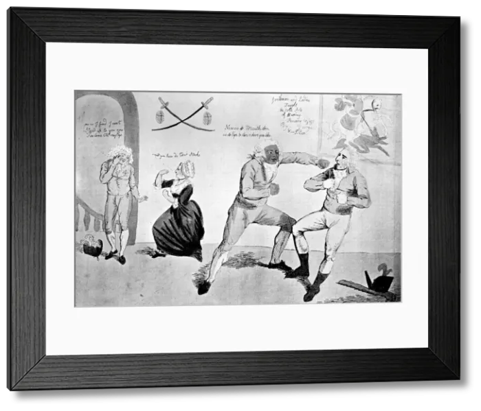 Framed Print : St George and the Dragon and Mademoiselle Riposting, 1789 Framed Print : St George and the Dragon and Mademoiselle Riposting, 1789