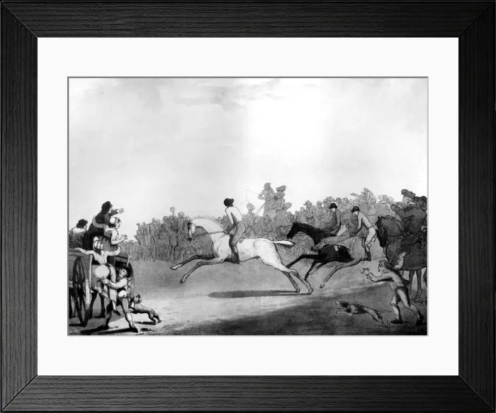 Framed Print : The High Mettled Racer, 1789. Artist: Thomas Rowlandson Framed Print : The High Mettled Racer, 1789. Artist: Thomas Rowlandson