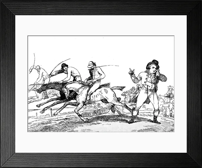 Framed Print : How to escape winning, 1791. Artist: Thomas Rowlandson Framed Print : How to escape winning, 1791. Artist: Thomas Rowlandson