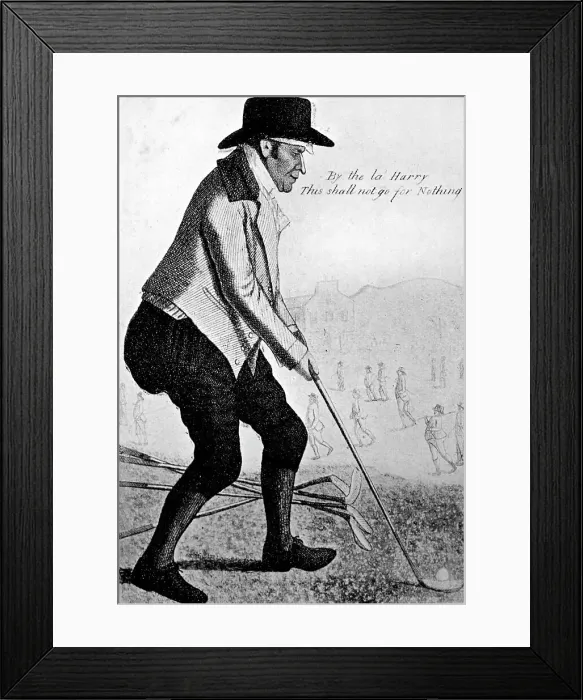 Framed Print : Cock of the Green, 18th century. Artist: John Kay Framed Print : Cock of the Green, 18th century. Artist: John Kay