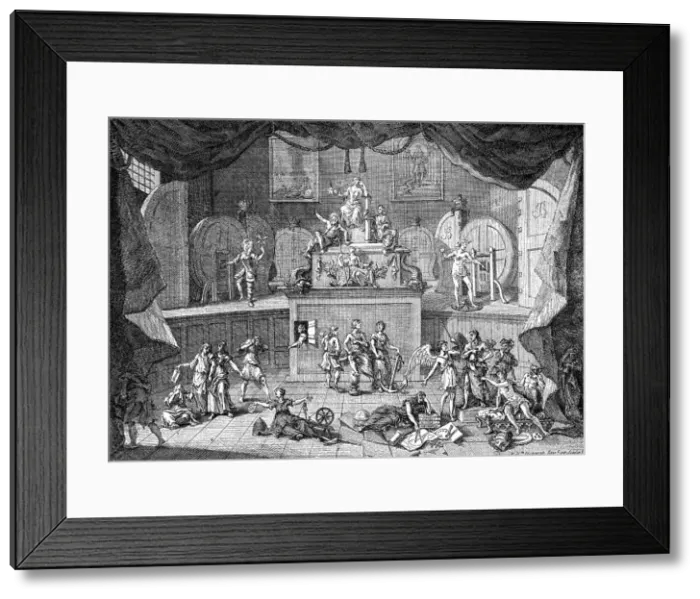 Framed Print : The Lottery, 1721. Artist: William Hogarth Framed Print : The Lottery, 1721. Artist: William Hogarth