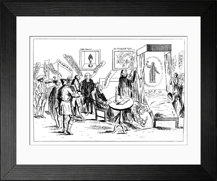 Framed Print : English Credulity, or The Invisible Ghost, 1762 Framed Print : English Credulity, or The Invisible Ghost, 1762