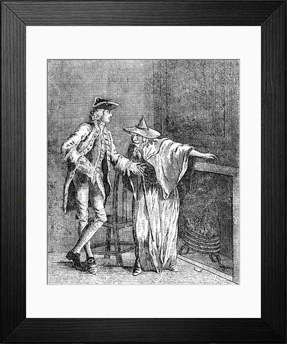 Framed Print : The Gypsey conversing with ye Inspector General of Great Britain, c1753 Framed Print : The Gypsey conversing with ye Inspector General of Great Britain, c1753