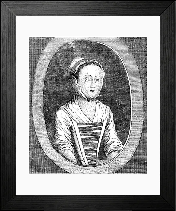 Framed Print : Eliza Canning from the Life, c1753 Framed Print : Eliza Canning from the Life, c1753