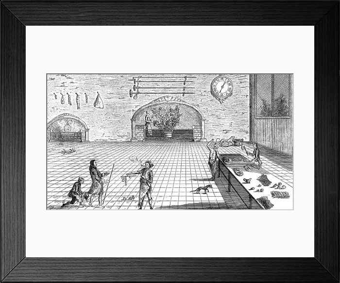 Framed Print : The Kitchen Metamorphosed, 1762 Framed Print : The Kitchen Metamorphosed, 1762