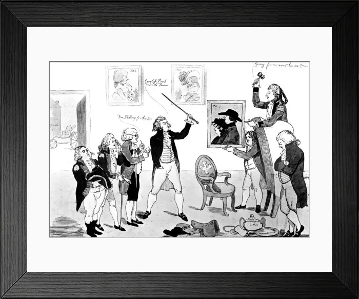 Framed Print : A Scene in the School for Scandal, 1786 Framed Print : A Scene in the School for Scandal, 1786