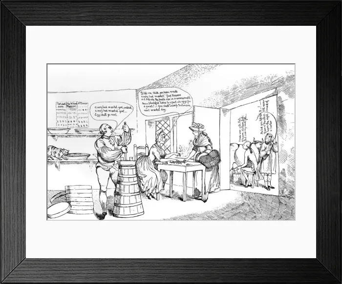 Framed Print : Summer Amusement at Farmer G----s near Windsor, 1786 Framed Print : Summer Amusement at Farmer G----s near Windsor, 1786