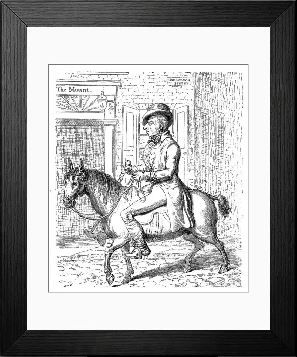 Framed Print : Georgey a Cockhorse, 1796 Framed Print : Georgey a Cockhorse, 1796