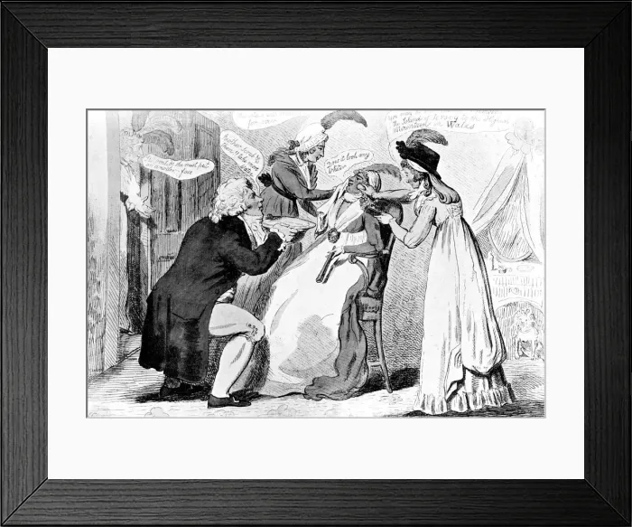 Framed Print : Washing The Blackamoor, 1795. Artist: Isaac Cruikshank Framed Print : Washing The Blackamoor, 1795. Artist: Isaac Cruikshank