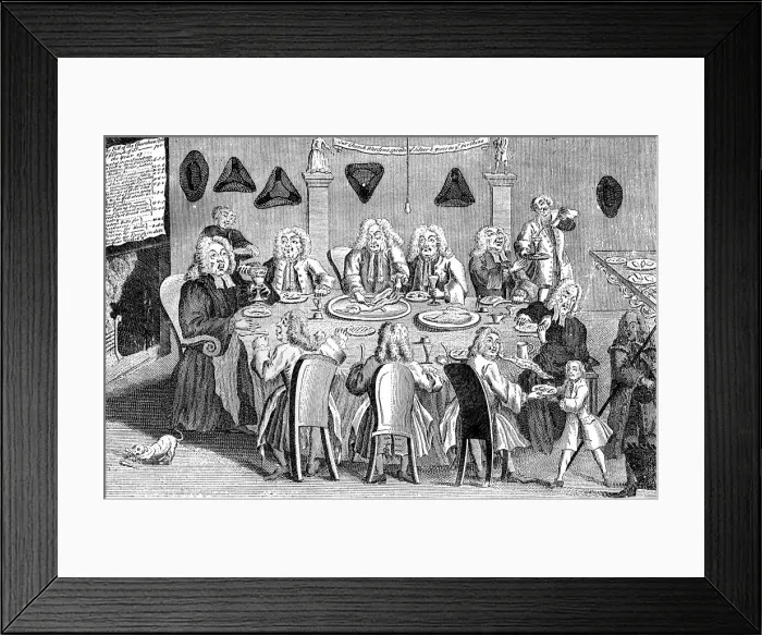 Framed Print : A Parish Feast, 1741 Framed Print : A Parish Feast, 1741