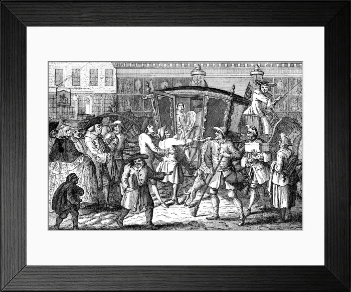 Framed Print : Stand Coachman, or The Haughty Lady Well Fitted, 1750 Framed Print : Stand Coachman, or The Haughty Lady Well Fitted, 1750