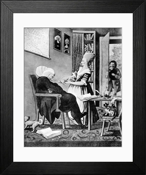 Framed Print : A Pleasing Method of Rouzing the Doctor or a Thythe Pig No Bad Sight. 1770 Framed Print : A Pleasing Method of Rouzing the Doctor or a Thythe Pig No Bad Sight. 1770