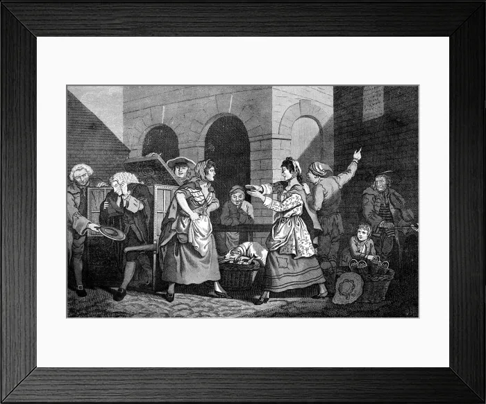 Framed Print : The Female Orators, 1768. Artist: Rennoldson Framed Print : The Female Orators, 1768. Artist: Rennoldson
