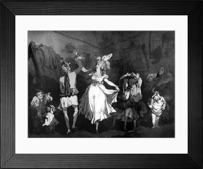 Framed Print : A French Family, 1790. Artist: Samuel Alken Framed Print : A French Family, 1790. Artist: Samuel Alken