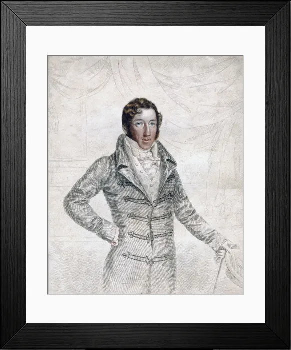 Framed Print : Thomas Cochrane, 10th Earl of Dundonald, early 19th century. Artist: Robert Cooper Framed Print : Thomas Cochrane, 10th Earl of Dundonald, early 19th century. Artist: Robert Cooper
