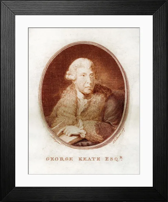 Framed Print : George Keate, author, painter and friend of Voltaire, 1781. Artist: John Keyse Sherwin Framed Print : George Keate, author, painter and friend of Voltaire, 1781. Artist: John Keyse Sherwin