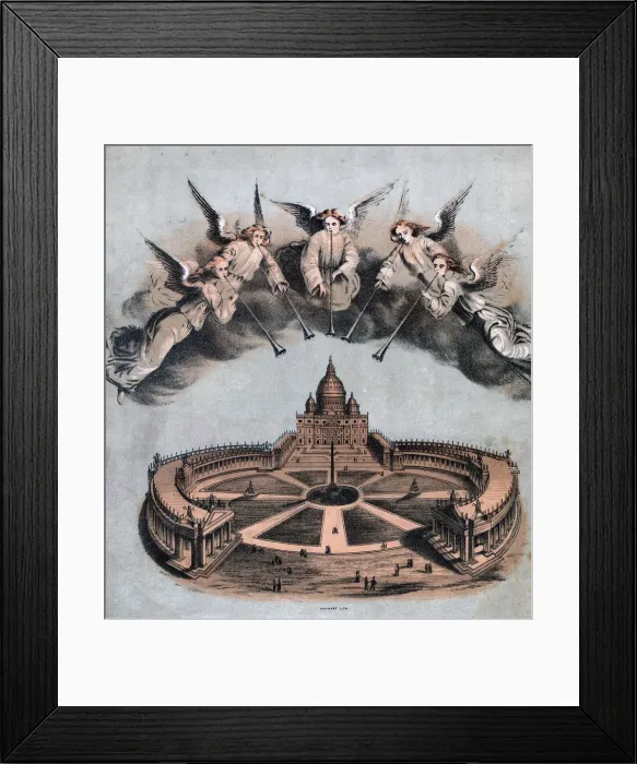 Framed Print : The Silver Trumpets, 1874-1879. Artist: Hanhart Framed Print : The Silver Trumpets, 1874-1879. Artist: Hanhart