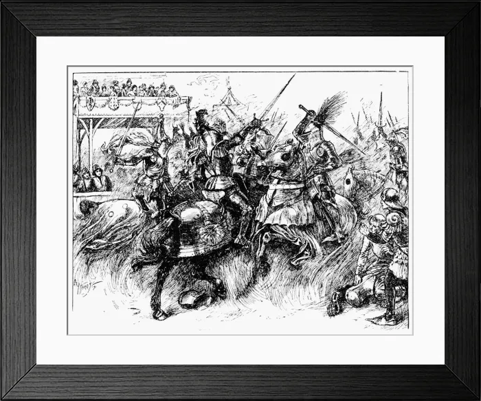 Framed Print : An English tournament, 1909 Framed Print : An English tournament, 1909
