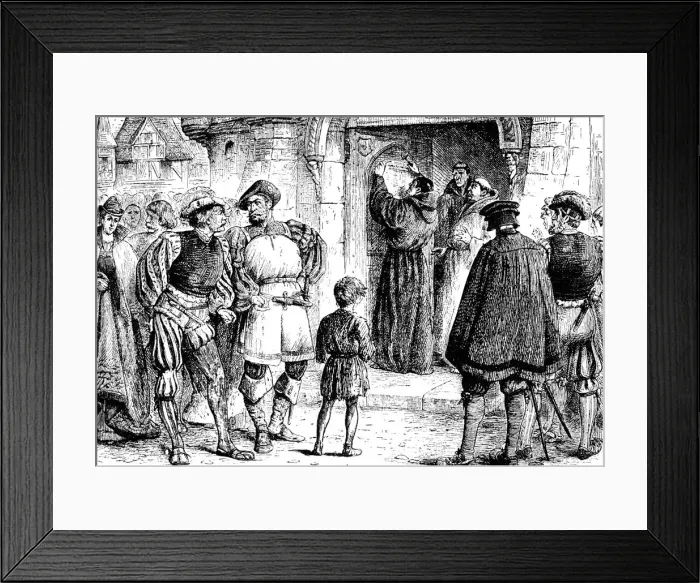 Framed Print : Luthers Protest, 1517, (1909) Framed Print : Luthers Protest, 1517, (1909)