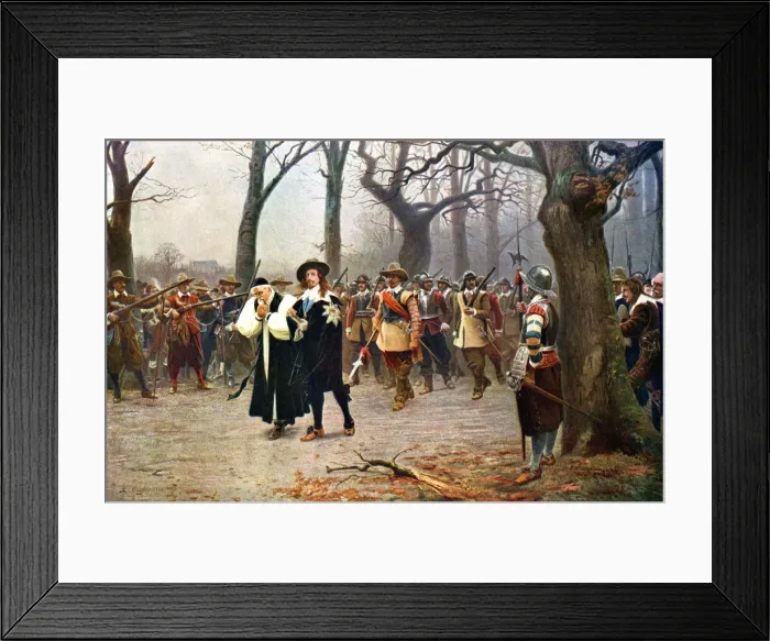 Framed Print : Execution of Charles I, 1649 (1909). Artist: Ernest Crofts Framed Print : Execution of Charles I, 1649 (1909). Artist: Ernest Crofts