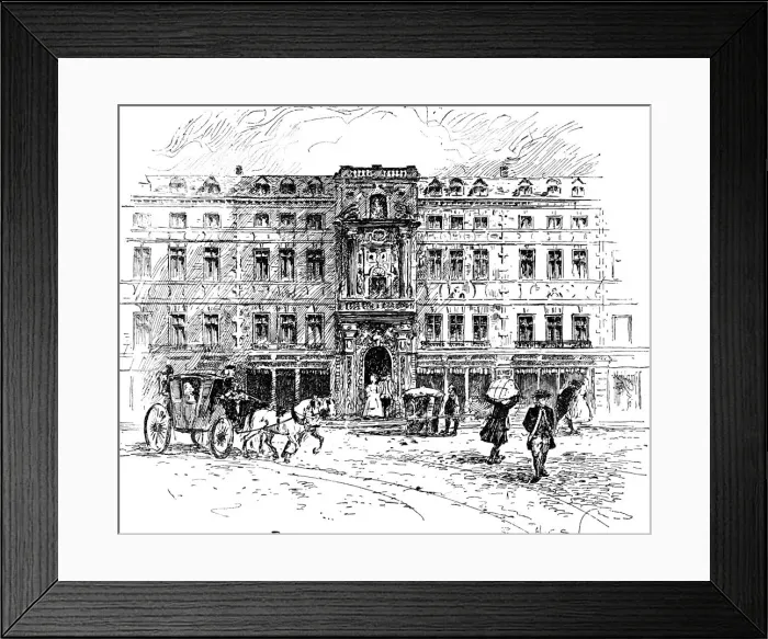 Framed Print : The Old Mercers Hall, London, 1909 Framed Print : The Old Mercers Hall, London, 1909