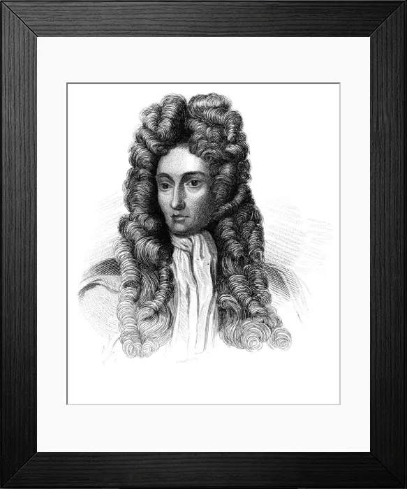 Framed Print : Robert Boyle, 17th century Irish natural philosopher, (c1850) Framed Print : Robert Boyle, 17th century Irish natural philosopher, (c1850)