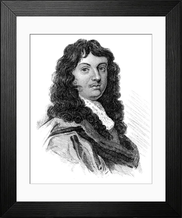Framed Print : Sir William Temple, 17th century English statesman and essayist, (c1850) Framed Print : Sir William Temple, 17th century English statesman and essayist, (c1850)