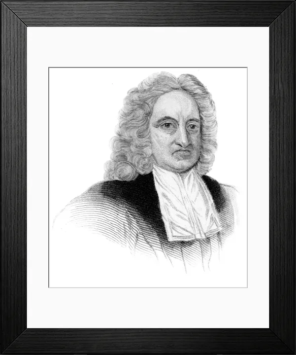 Framed Print : Edmond Halley, English astronomer, mathematician, meteorologist, and physicist, (c1850) Framed Print : Edmond Halley, English astronomer, mathematician, meteorologist, and physicist, (c1850)