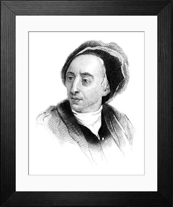 Framed Print : Alexander Pope, English poet of the early eighteenth century, (c1850) Framed Print : Alexander Pope, English poet of the early eighteenth century, (c1850)