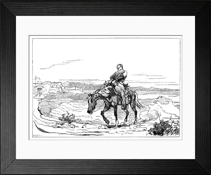 Framed Print : Arrival of Dr Brydon at Jalalabad, 13 January 1842, (1900) Framed Print : Arrival of Dr Brydon at Jalalabad, 13 January 1842, (1900)