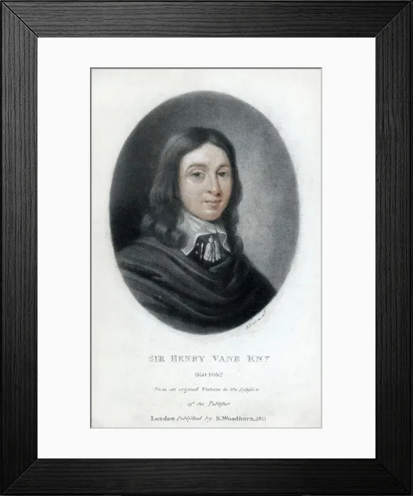Framed Print : Henry Vane the Younger, statesman and Member of Parliament, 1811 Framed Print : Henry Vane the Younger, statesman and Member of Parliament, 1811