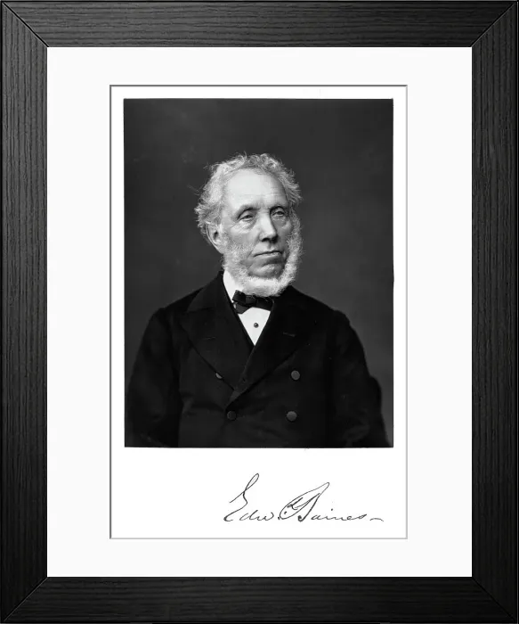 Framed Print : Edward Baines, English newspaper-proprietor and politician Framed Print : Edward Baines, English newspaper-proprietor and politician