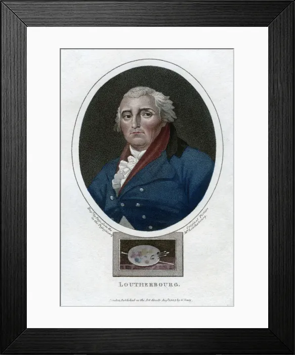 Framed Print : Philip James de Loutherbourg, French painter, 1814 Framed Print : Philip James de Loutherbourg, French painter, 1814