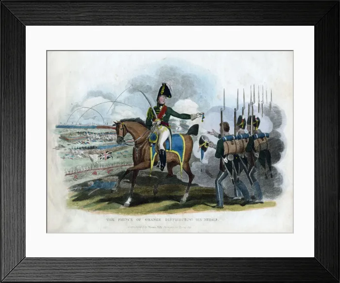 Framed Print : The Prince of Orange Distributing His Medals, 1815 Framed Print : The Prince of Orange Distributing His Medals, 1815