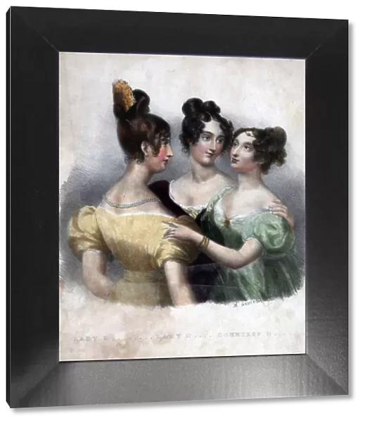 Three 19th century ladies. Artist: Maxim Gauci