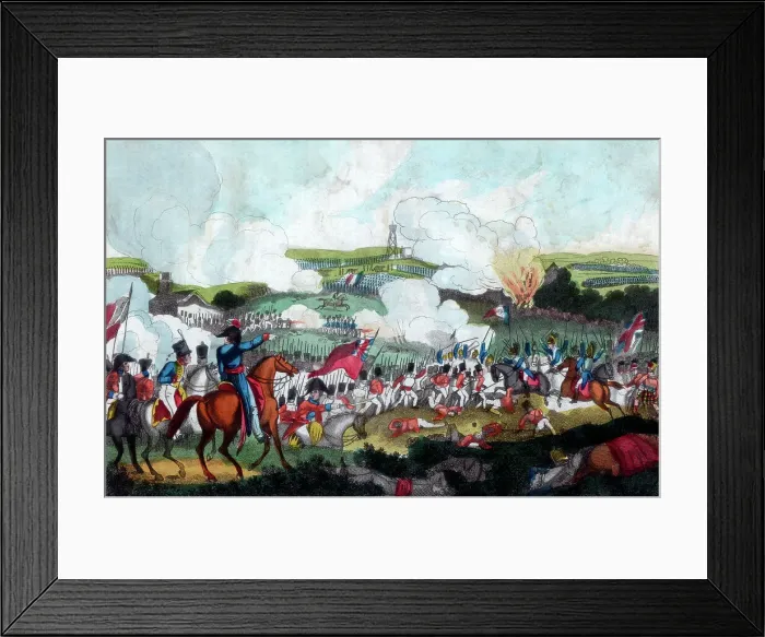Framed Print : The Battle of Waterloo, 1815 (1816). Artist: Romney Framed Print : The Battle of Waterloo, 1815 (1816). Artist: Romney