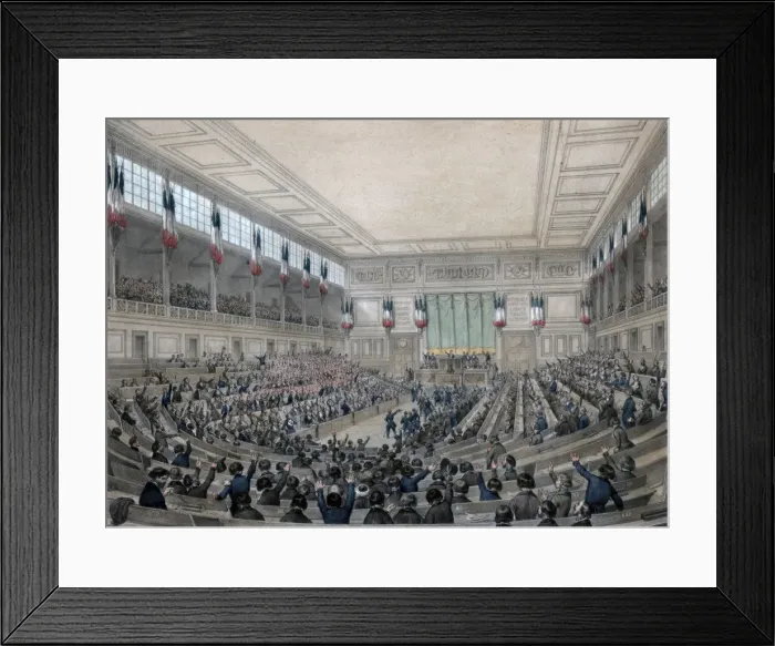 Framed Print : The National Assembly is in Permanence!, Paris, 15 May 1848. Artist: Victor Adam Framed Print : The National Assembly is in Permanence!, Paris, 15 May 1848. Artist: Victor Adam