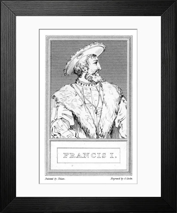 Framed Print : Francis I, (1807). Artist: G Cooke Framed Print : Francis I, (1807). Artist: G Cooke