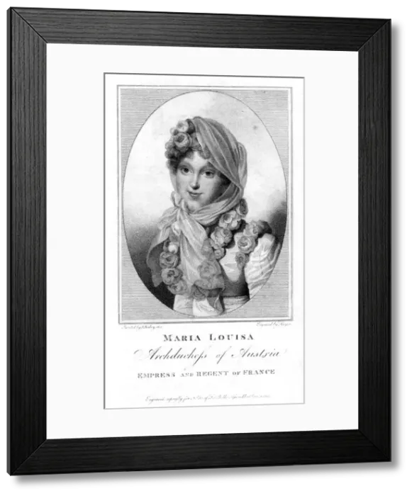 Framed Print : Maria Louisa, Archduchess of Austria, 1813. Artist: Henri Meyer Framed Print : Maria Louisa, Archduchess of Austria, 1813. Artist: Henri Meyer