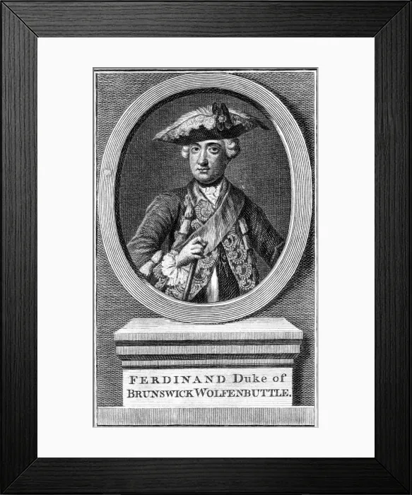 Framed Print : Ferdinand, Duke of Brunswick, 19th century Framed Print : Ferdinand, Duke of Brunswick, 19th century