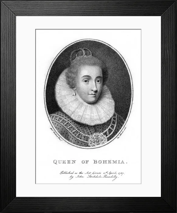 Framed Print : Elizabeth, Electress Palatine and Queen of Bohemia, (1787). Artist: Taylor