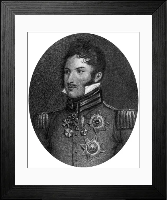 Framed Print : Prince Leopold of Saxe-Coburg-Saalfeld, 19th century Framed Print : Prince Leopold of Saxe-Coburg-Saalfeld, 19th century